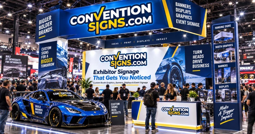 A Booth at the SEMA Trade Show in Las Vegas