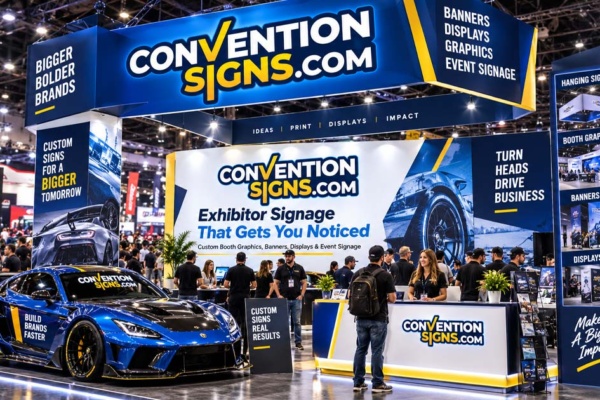 A Booth at the SEMA Trade Show in Las Vegas