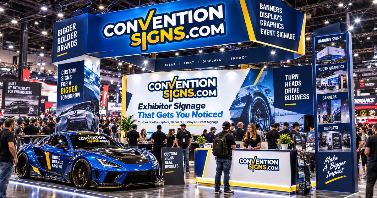A Booth at the SEMA Trade Show in Las Vegas